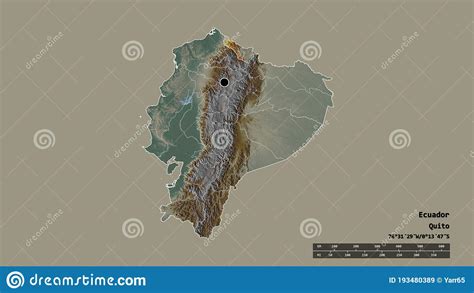 Location Of Carchi Province Of Ecuador Relief Stock Illustration