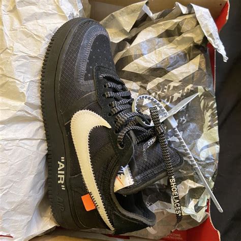 Nike Air Force 1 Low Off-White Black White | GIVE ME... - Depop