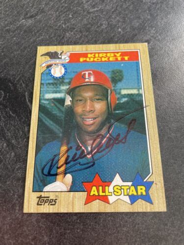 Topps Kirby Puckett Signed Auto Baseball Card Ebay