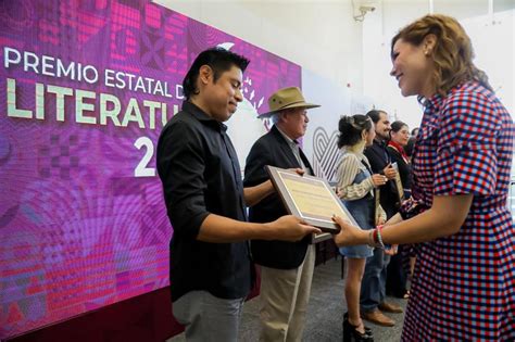 Entrega Marina Del Pilar Premios Estatales De Literatura