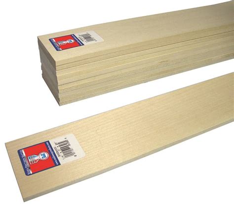 Basswood Sheet 1 4 X 3 X 24in Case Of 10