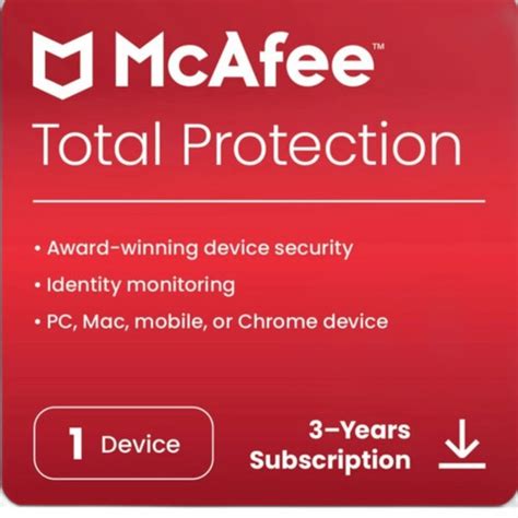 Jual Mcafee Total Protection Antivirus Original Device Year