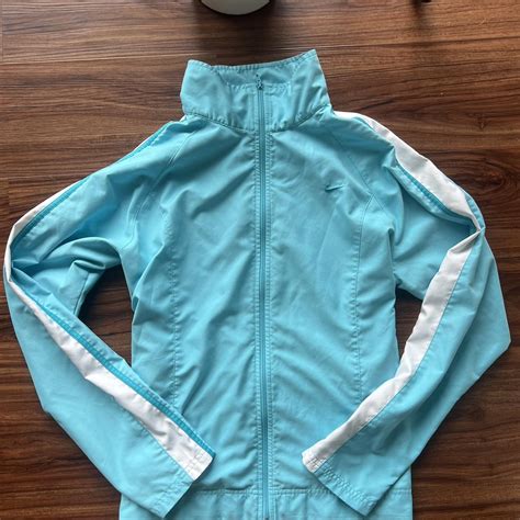 Nike Blue Tracksuit Zip Up Windbreaker Track Running... - Depop