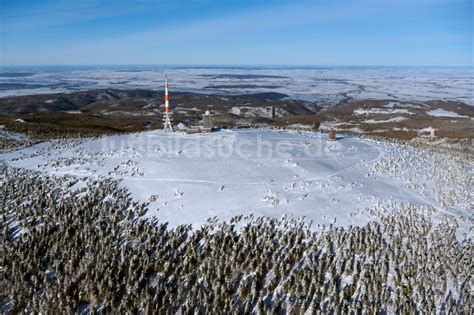 Luftaufnahme Schierke Winterluftbild Funkturm Und Sendeanlage Auf Der