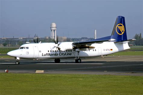 Lufthansa Cityline Fokker F 50 Berlin Aviation Spotting