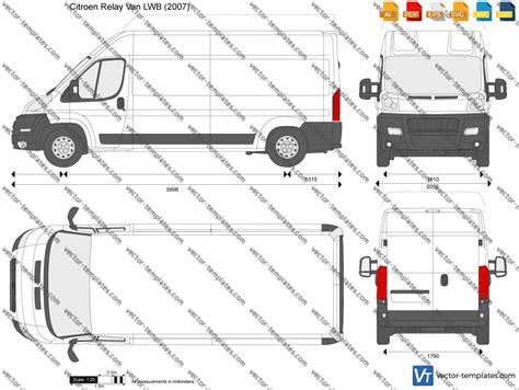 Templates - Cars - Citroen - Citroen Relay Van LWB