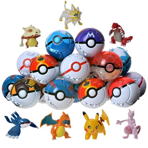 Pokemon Ball Pokeball Anime Figura Pikachu Squirtle Pocket Monster