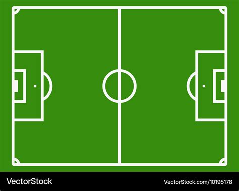 Soccer field or football pitch Royalty Free Vector Image