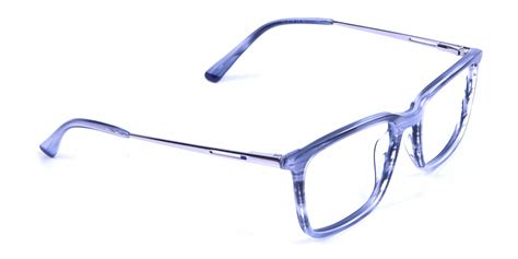 Blue Frame Glasses Rectangular Men & Women - STEVE NW4