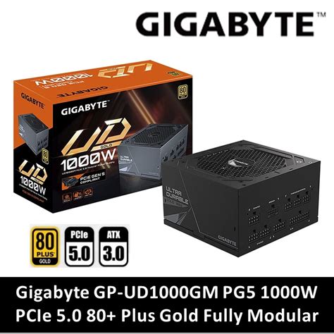 Gigabyte GP UD1000GM PG5 1000W PCIe 5 0 80 Plus Gold Fully Modular