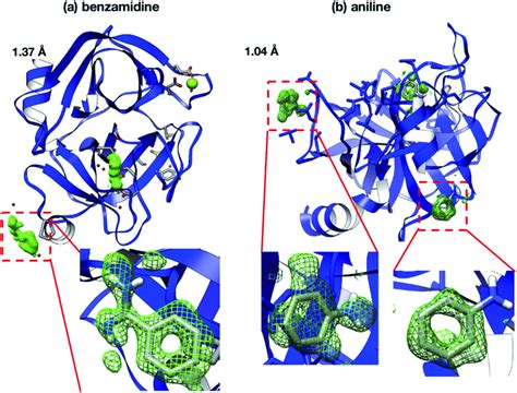 Extra Binding Sites In A Benzamidine And B Aniline Observed Only