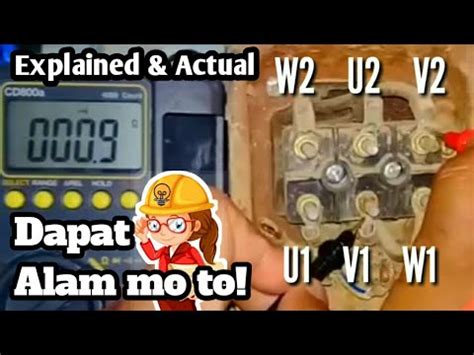 Paano Mag Test Or Mag Check Ng Phase Motor Ac Motor For Beginner