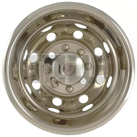 16 Deep Dish Stainless Steel Wheel Simulator Set 8 Lug Phoenix Nf98 Mill Supply Inc