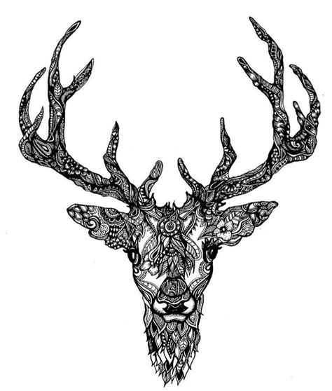 Elk mandala tattoo Mandala Tattoo Design, Tattoo Designs, Animals With Horns, Wall Ideas, Colour ...