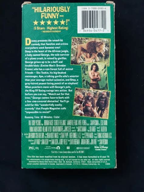 GEORGE OF THE Jungle VHS VCR Brendan Fraser EUR 5 17 PicClick DE