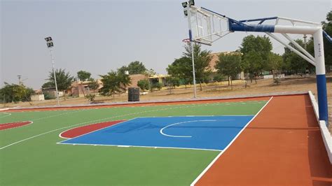 Rishi Sports Outdoor Synthetic Basketball Court Flooring 8 Layer