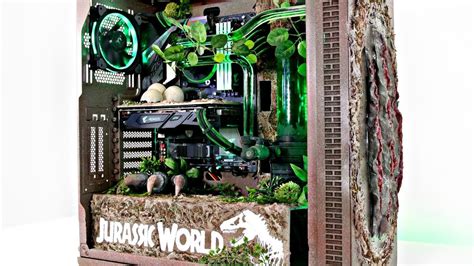 Epic Jurassic World Gaming Pc Water Cooled Time Lapse Build Youtube