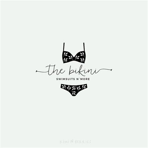 Logotipo De Bikini Diseño De Logotipo De Traje De Baño Etsy España