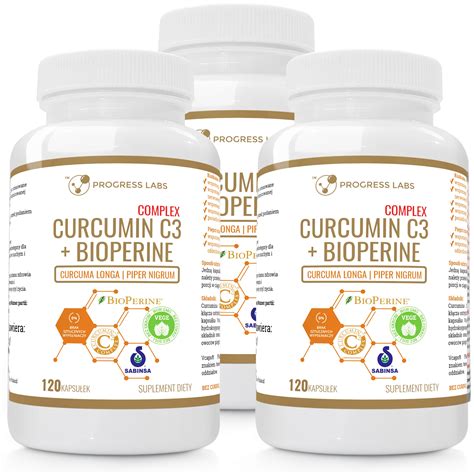 KURKUMINA PIPERYNA CURCUMIN C3 Turmeric 3x120kap 11893101575 Allegro Pl