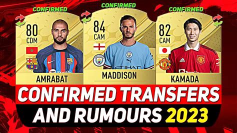 FIFA 23 NEW CONFIRMED TRANSFERS RUMOURS Ft MADDISON