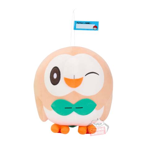 Plush Rowlet Mofugutto Pok Mon Hello Partner Meccha Japan