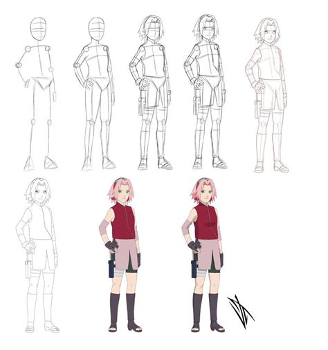 How I Draw Sakura Haruno Sakura Belongs To Masashi Kishimoto Naruto