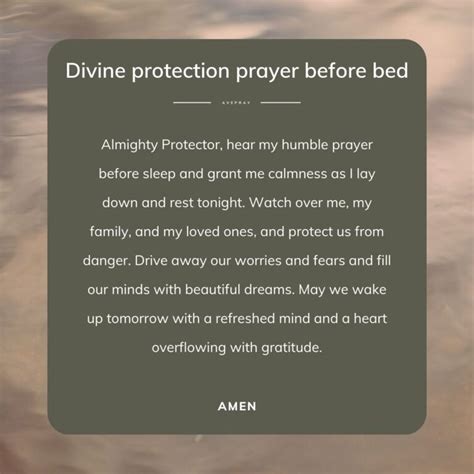 Bedtime Prayer For Protection Bible Verse Prayers Enemies