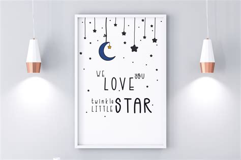 Nursery Wall Art - We Love You Cute Wall Art Graphic by Pui Pui · Creative Fabrica