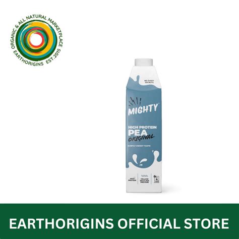 MIGHTY PEA MILK ORIGINAL PLANT BASED MILK 1LITER High In Protein