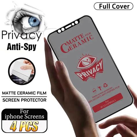 Pel Cula De Privacidad De Cer Mica Mate Para IPhone Protector De