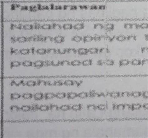 Pagsasanay 3 Isabuhay Mo Kung Ikaw Ay Bibigyan Ng Pagkakataon Na