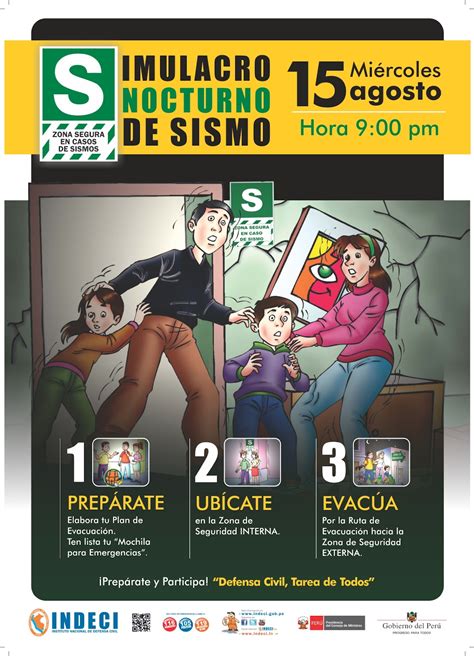 Pcm Simulacro Nocturno Por Sismo Y Tsunami A Nivel Nacional Mi Rcoles