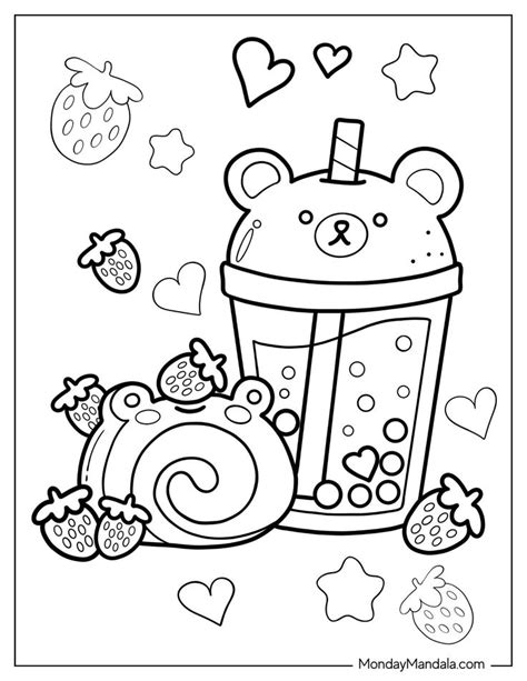 20 Boba Tea Coloring Pages Free PDF Printables In 2024 Cool