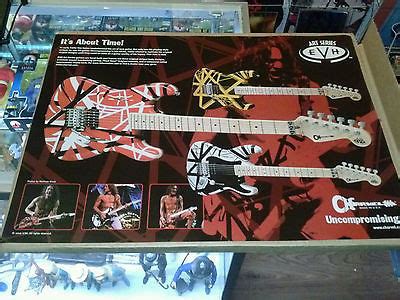 EDDIE VAN HALEN CHARVEL ART SERIES GUITAR POSTER PROMO 24X18 RARE FULL ...