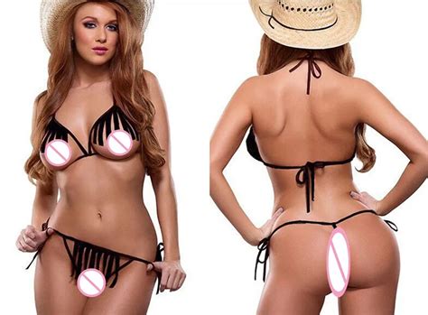 Hot Bikini Swimsuit Fission Tassel Cowgirl Bikini Top Sexy Lingerie In