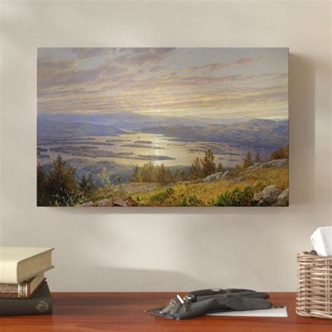 Millwood Pines Lake Squam From Red Hill On Canvas By William Trost