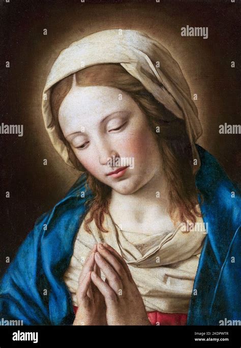 The Virgin Mary Oil Painting Signed