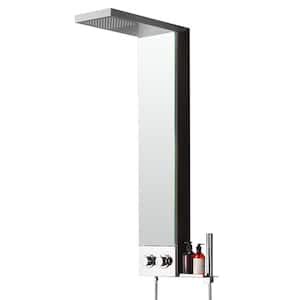 BWE 8 Jet Rainfall Shower Panel System With Rainfall Waterfall Shower