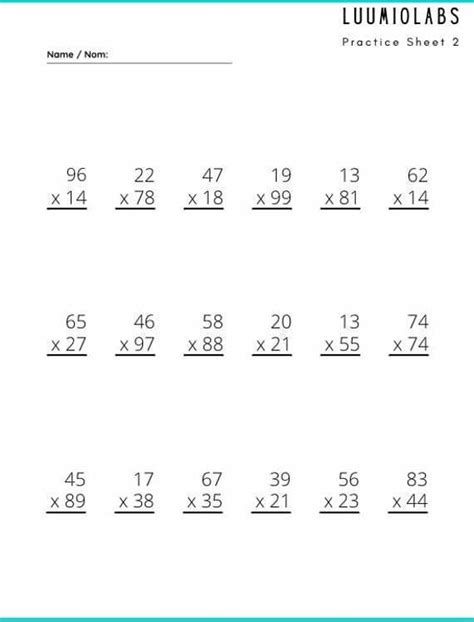 Multi Digit Multiplication Worksheetsr Worksheetscity