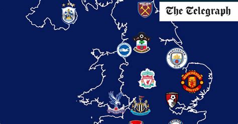 Epl Map Of Teams