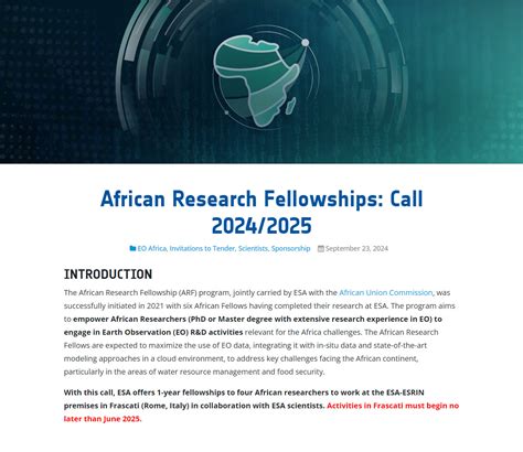 Call For Research Proposals 2024 2025 Eo Africa