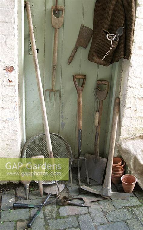 Old Gardening Tools Stock Photo By Graham Strong Image