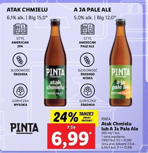 Promocja Piwo Pinta A Ja Pale Ale W Lidl