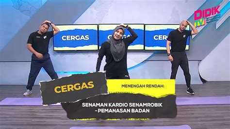 Cergas Klip Menengah Rendah Senaman Kardio Senamrobik