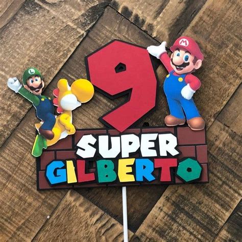 Super Mario Cake Toppersuper Mario Bros Cake Topper Mario And Luigi