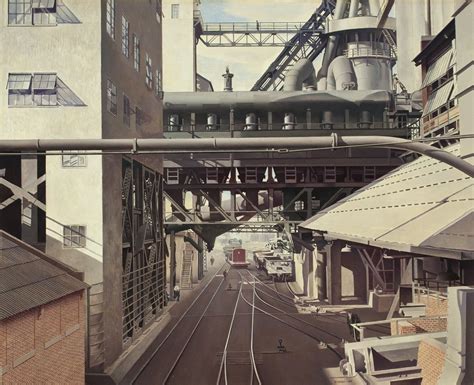 City Interior By Charles Sheeler American Aqueous Adhesive And Oil