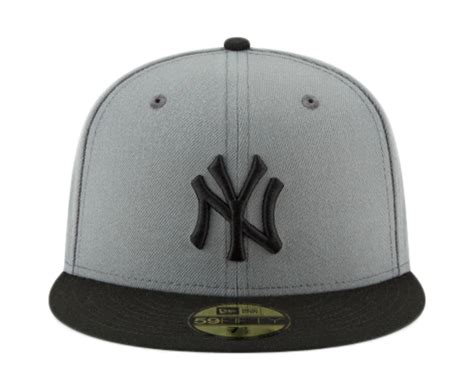 New Era 59fifty Mlb New York Yankees Storm Gray Basic Fitted Grey Hat