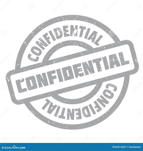 Confidential Rubber Stamp Stock Vector Illustration Of Confidential