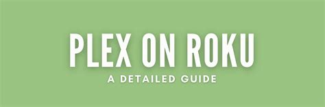 Using Plex On Roku A Detailed Guide — Rapidseedbox