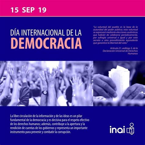 Día Internacional De La Democracia Dhig